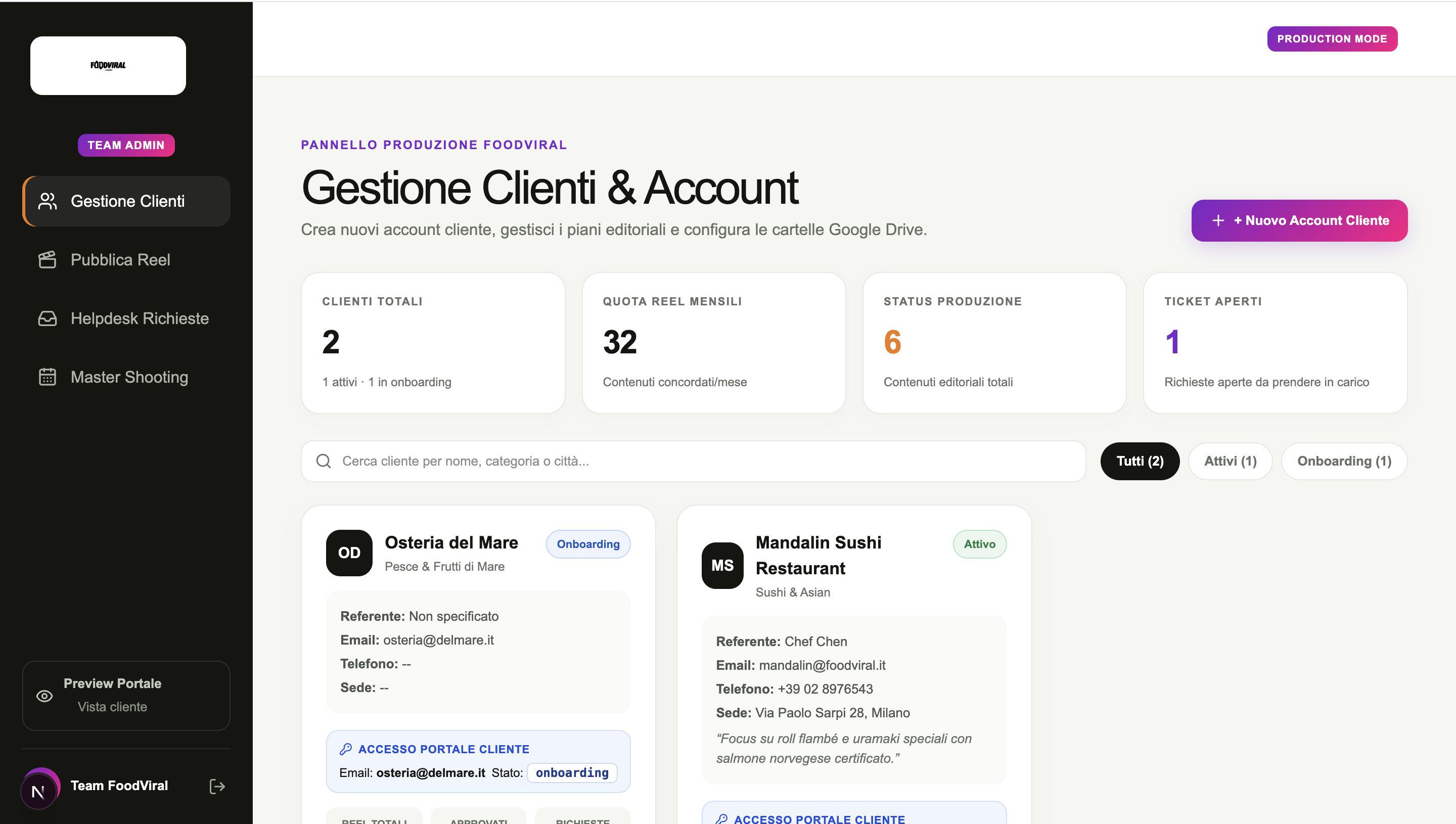 Client OS: Portale Riservato B2B per Approvazione Piani, Scambio File e Reportistica